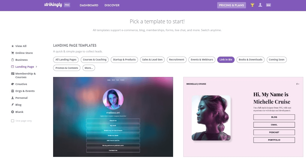 null customizable-landing-pages